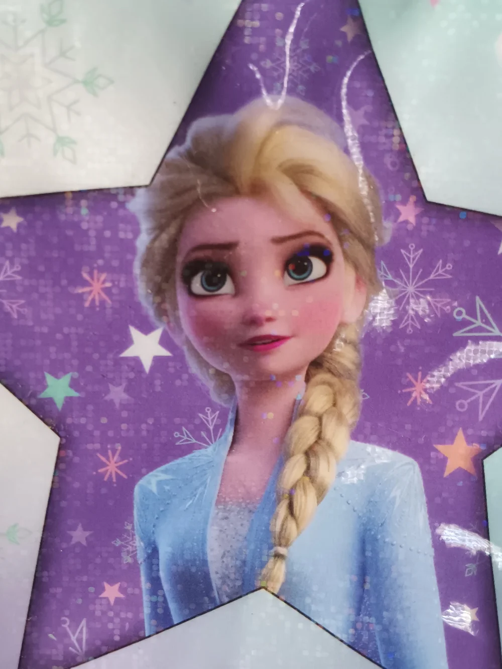 Frozen Elsa Blue And Pink Round Crossbody Bag